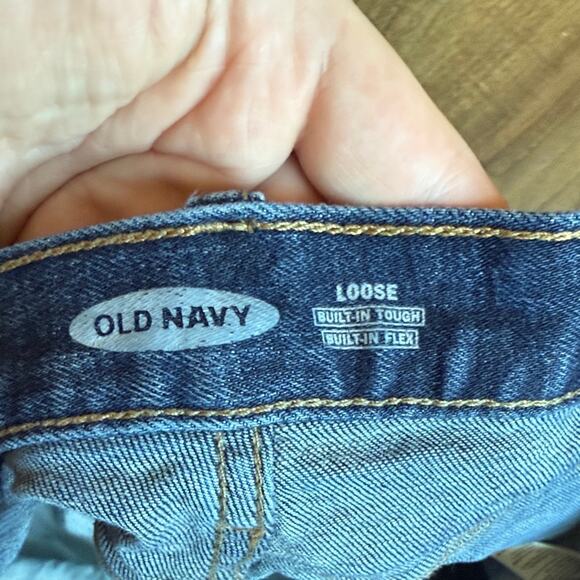 Old Navy Men's Dark Blue Loose Straight Jeans 38 x 30 - Picture 2 of 5